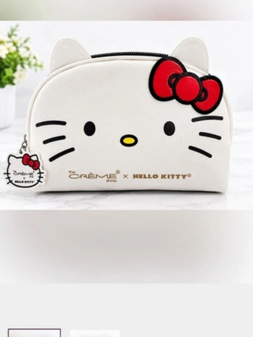 Sanrio Hello Kitty Creme Shop Cosmetic Bag NWT